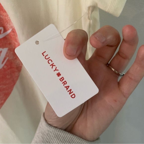 NWT Coca-Cola Lucky Brand Collab T-Shirt Size Small - Picture 3 of 7